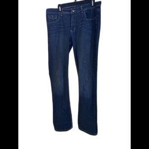 Gloria Vanderbilt Isadora Bootcut Jeans Womens 14 Short Mid Rise Blue Denim